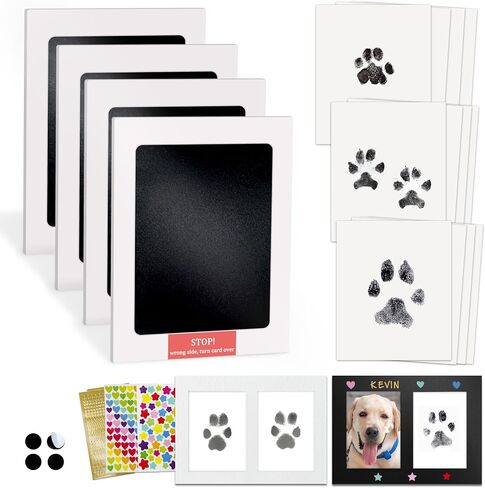 MYPAWLETS Inkless Pet Paw Print Kit,Clean Touch Ink Pad for Dog Paw Prints,Mess-Free Paw Print Stamp Pad for Dogs Cats,Dog Nose Print Kit,Personalized Pet Lover,Dog Mom Gift-4M in Saudi Arabia