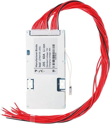 20S BMS 72V Lithium Ion Protection Board with Balance Wire and NTC, Common Port, Multiple Protection, Battery Management System for Solar Energy Storage Lithium-ion Battery Pack (20S 72V 30A) in Saudi Arabia