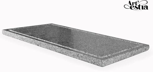 Artestia Raclette Grill Stone,Cooking Stone,Indoor BBQ Grilling Stone,Marble steak stone for making delicious grilled meat and vegetables 18.2" x 9.1" in Saudi Arabia