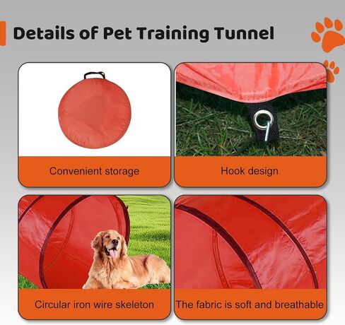 4 Sets Pets Agility Training Equipment, Obstacle Training Course Kit, Adjustable Dog Hoop, Dog Jump, Weave and Blind Poles and Pause Box for Dog Obstacle Course Outdoor Game in Saudi Arabia
