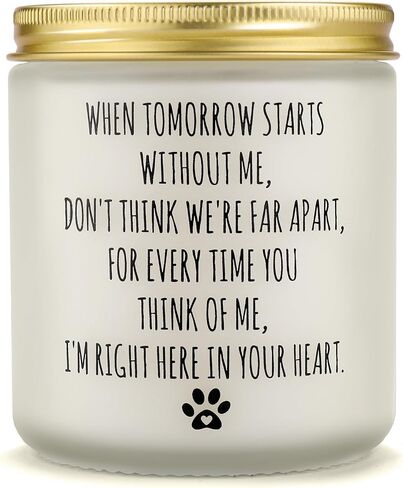 Pet Memorial Candle, Dog Memorial Gifts, Pet Loss, Pet Sympathy, Dogs and Cats Passing Away, Thoughtful Pet Remembrance, Bereavement Gifts in Saudi Arabia