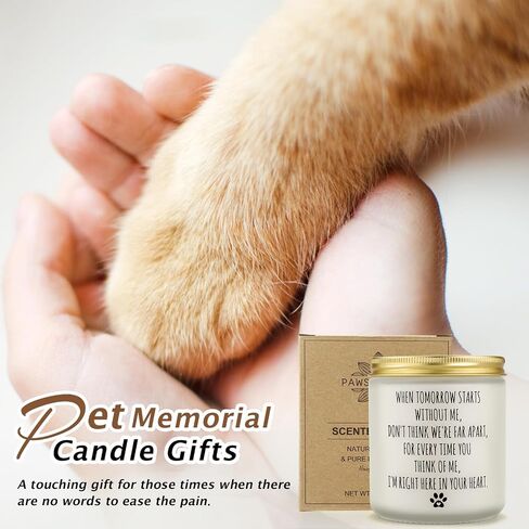 Pet Memorial Candle, Dog Memorial Gifts, Pet Loss, Pet Sympathy, Dogs and Cats Passing Away, Thoughtful Pet Remembrance, Bereavement Gifts in Saudi Arabia