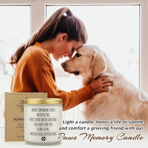 Pet Memorial Candle, Dog Memorial Gifts, Pet Loss, Pet Sympathy, Dogs and Cats Passing Away, Thoughtful Pet Remembrance, Bereavement Gifts in Saudi Arabia