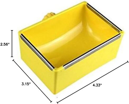 Small Pet Feeder Food Water Bowl Cage Hanging Dish for Birds Parakeet,Dwarf Syrian Hamsters,Hadgehog,Gerbils,Rats,Mice,Gerbils,Mini Small Animals (Green) in Saudi Arabia
