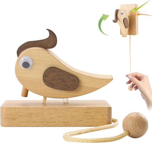 جرس باب نقار الخشب الإبداعي المصنوع يدويًا، جرس باب نقار الخشب، مطرقة باب نقار الخشب، مشغلات مطرقة باب نقار الخشب، جرس باب ميكانيكي خشبي مثير للاهتمام لجميع أنواع الأبواب in Kuwait