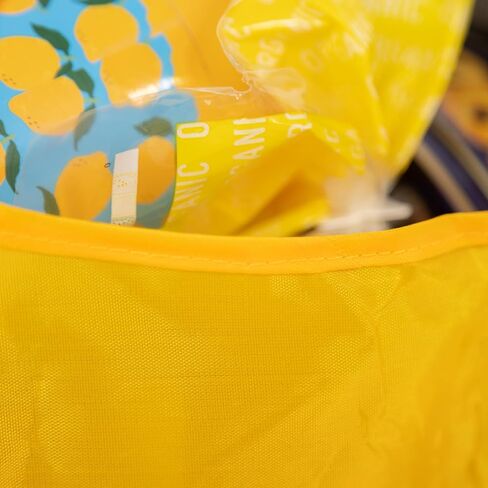 Shopping bags for groceries,10 large washable reusable grocery bags in a compact capsule with a click and carry clip. in Saudi Arabia