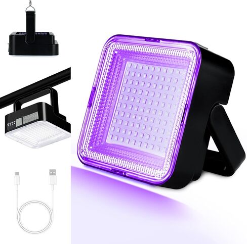 مصباح يدوي بالأشعة فوق البنفسجية ببطارية 2400 مللي أمبير في الساعة، 80 مصباح LED أسود للكشف عن البول للحيوانات الأليفة لبول الكلاب/القطط، والبقع الجافة، وحشرات السرير، وعلاج الراتنج، ومكتشف العقارب in Kuwait