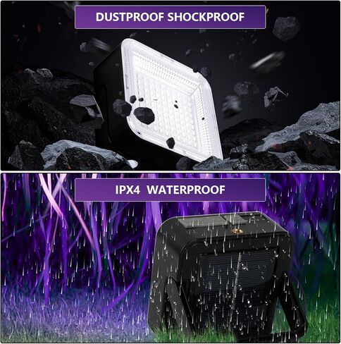 مصباح يدوي بالأشعة فوق البنفسجية ببطارية 2400 مللي أمبير في الساعة، 80 مصباح LED أسود للكشف عن البول للحيوانات الأليفة لبول الكلاب/القطط، والبقع الجافة، وحشرات السرير، وعلاج الراتنج، ومكتشف العقارب in Kuwait