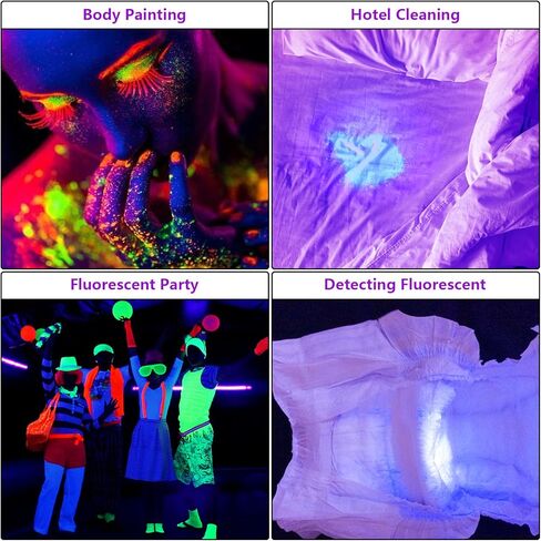 مصباح يدوي بالأشعة فوق البنفسجية ببطارية 2400 مللي أمبير في الساعة، 80 مصباح LED أسود للكشف عن البول للحيوانات الأليفة لبول الكلاب/القطط، والبقع الجافة، وحشرات السرير، وعلاج الراتنج، ومكتشف العقارب in Kuwait