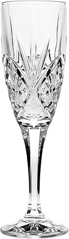 نظارات Godinger Champagne Flute، زجاج الشمبانيا، زجاج جذعي، زجاج كوكتيل، زجاج العطلات، مجموعة من 2 in Saudi Arabia