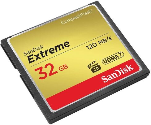 بطاقة ذاكرة سانديسك SDCFXSB-032G-G46 CF اكستريم 32 جيجابايت 120 ميجابايت/ثانية الفئة 10 in Saudi Arabia
