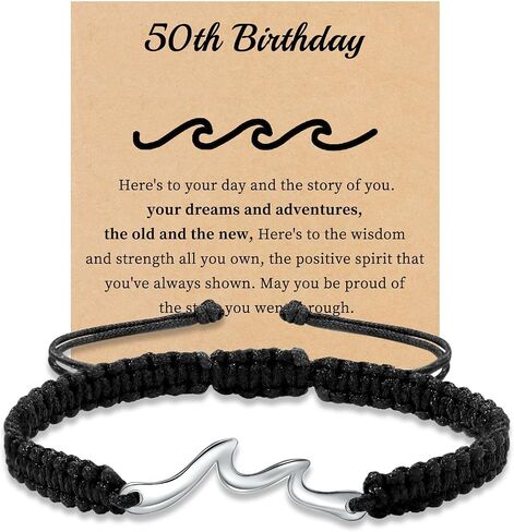 Birthday Gifts for Women Men Handmade Bracelets Wave Bracelet 19 Year Old Girl Birthday Gifts Friendship Gifts for Women Sister in Saudi Arabia