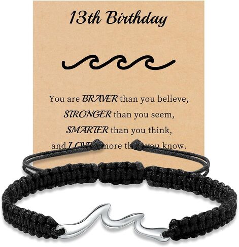 Birthday Gifts for Women Men Handmade Bracelets Wave Bracelet 19 Year Old Girl Birthday Gifts Friendship Gifts for Women Sister in Saudi Arabia
