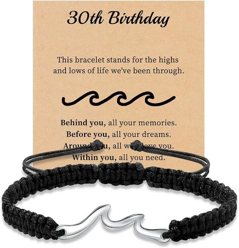 Birthday Gifts for Women Men Handmade Bracelets Wave Bracelet 19 Year Old Girl Birthday Gifts Friendship Gifts for Women Sister in Saudi Arabia