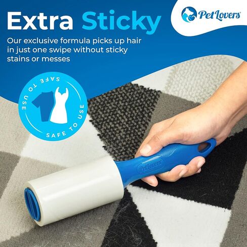 PetLovers Extra Sticky Lint Roller 8 Pack of Refills Only - No Handle Included - 100 Sheets Per Refill 800 Sheets Total in Saudi Arabia