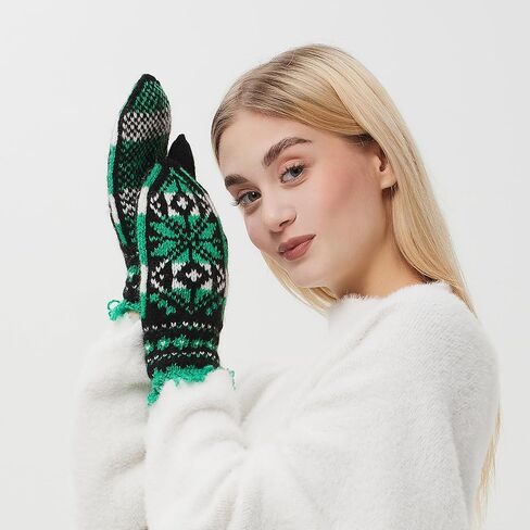 قفازات الشتاء الدافئة للنساء، قفازات ناعمة محبوكة، هدية إكسسوارات الطقس البارد in Kuwait