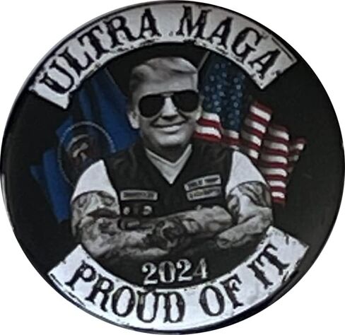 Ultra MAGA buttons - Set of 8 2.25 inch pins Ultra MAGA Trump 2024 - SET 1 in Saudi Arabia