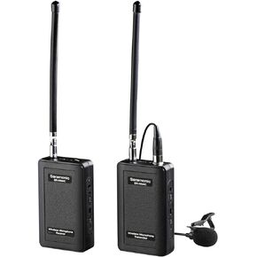 Saramonic Wireless Lavalier Microphone, SR-WM4C 4-Channels VHF Lapel Mic System (200' Range) Compatible with DSLR Camera Canon Nikon Sony Panasonic DV Camcorders Audio Recorder