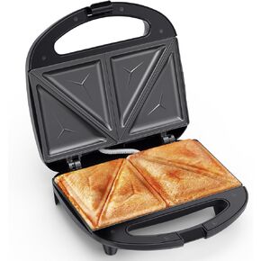 ABS07 Sandwich Maker, 2 Slice Grilled Cheese Maker with Non-stick Flat Plates, Indicator Lights, Cool Touch Handle, Easy to Clean and Store, 750 W in Saudi Arabia