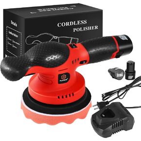 Buffer Polisher, Rotary Car Buffer Polisher Waxer,1100W 5 Inch Car Polishers and Buffers,6 Variable Speed 700-2400 RPM, Detachable Handle for Car, Boat Sanding, Polishing, Waxing