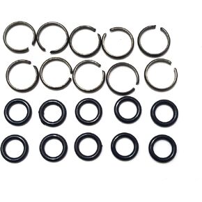10 Sets 1/2" Impact Wrench Socket Retainer Retaining Ring with O-Ring,Impact Wrench Tool Accessories