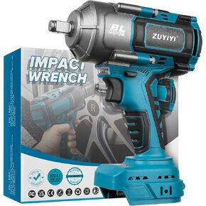 1000N.m(738FT-lbs) Cordless Impact Wrench High Torque, 1/2" Power Impact Gun for Makita 18V Battery, Electric Brushless Impact Driver for Car Tire Truck RV Mower(Battery NOT Included)