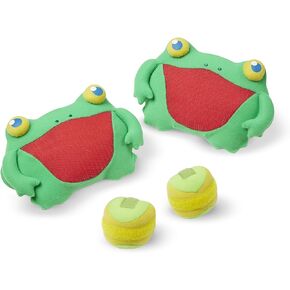 Melissa & Doug Sunny Patch Skippy Frog Toss and Grip Action Game - 2 Mitts, 2 Soft Balls