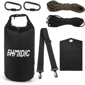 Fhmidic Bear Food Bag Hanging System, Easy to Throw Bear Bag Kit for Camping with a 10L Waterproof Bear Bag Backpacking, Survival Utility Rope, Carabiner