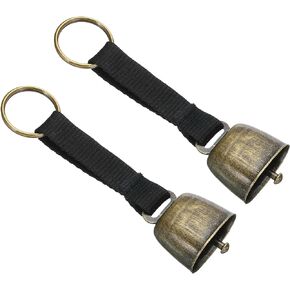 PATIKIL Dog Bells for Training, Metal and Polyester Dog Doorbell, Bell for Dogs to Ring to Go Outside, Leather Strap
