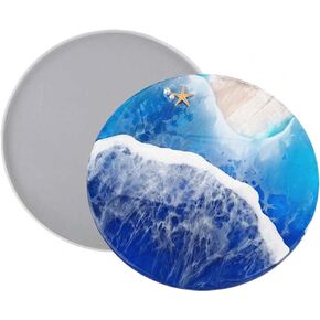 Resin Tray Molds, Round Rolling Tray Molds, Silicone Tray Molds, 11.8 Inch Rolling Tray Molds for Epoxy Resin, Resin Casting, DIY Jewelry Holder, Home Decor