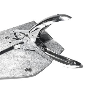 Felt and Fabric Hole Punch - Perfect for DIY Crafts, Sheepskin Leather, Plastic Film, and Paper - Single Hole Punch (1/4'' Hole (6mm))