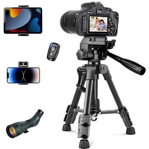 JOILCAN Mini Tripod for Camera, 21" Aluminum Small Desktop Tripod, Heavy Duty Tripod with 360° Ball Head, Travel Tripods for DSLR Camera Phone Camcorder Projector, Max Load 15 Lbs Black