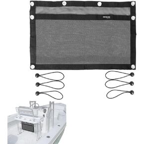 YUSOVE Boat Storage Bag Marine Suspended Storage Comparments Mesh Storage Bag,Boat Seat Organizing Bag,with Elastic Ring