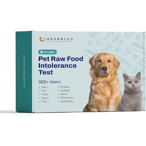 AFIL Pet Raw Food Intolerance Test for Dogs and Cats - 300+ Items Tested - at Home Food Sensitivity Test - Raw Dairy, Raw Fruits, Raw Proteins, Raw Vegetables - Fast Results
