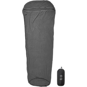 OMVMO 50°F Polar Fleece Mummy Sleeping Bag Liner & Travel Sheets for Adults,Adds Up 12°F to Sleeping Bag,Perfect for Hotel Traveling Camping