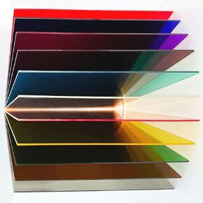 11 Pack 8X10 Inch Colored Translucent Acrylic Sheets with A Thickness of 0.08 Inches, Suitable for Making Various DIY Handicrafts Such As Hot Bending, Carving, Laser, Cutting, Drawing, Etc