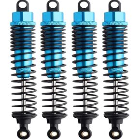 Redcat Gen7 4pc Front Rear Aluminum Shocks - 110mm Oil Sports Pro Shocks for Everest 10, Gen 8 v2 Volcano Epx Pro RidgeRock Wendigo 1/10 Rc Crawler - Blue