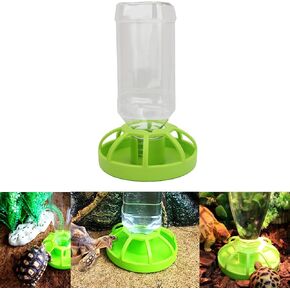 Reptile Feeder, ABS Plastic, Tortoise, Lizard, Turtle, Food and Water Dispenser, Removable Top for Easy Refilling and Cleaning