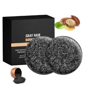 Hogitpe SPARTAN Gray Hair Reverse Bar, Shampoo Soap ，Mane Gray Reverse Bar for Women and Men (2 PCS)