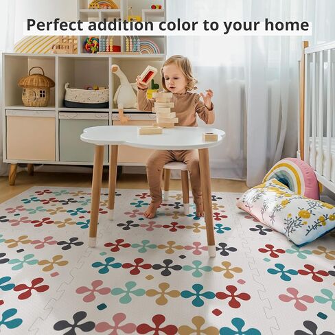 Baby Foam Play Mat, PIGLOG 70"x47" Floor Mats for Kids, Baby Crawling Mat for Baby with Interlocking Floor Tiles, Toddler Play Mat for Indoor and Outdoor, Easy to Clean Playroom Floor Mat, Star in Saudi Arabia