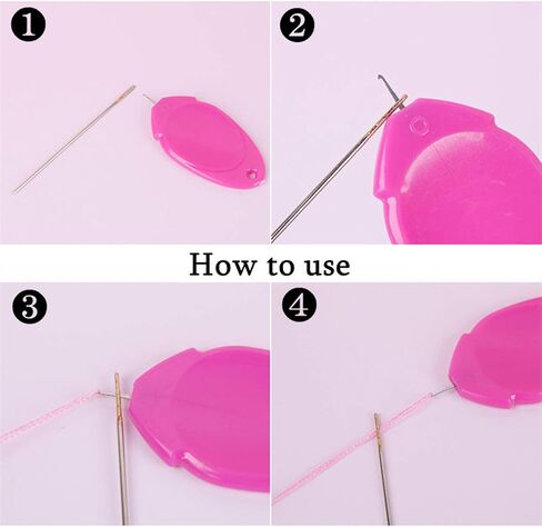 YEQIN Needle Threader for Hand Sewing 15 Pieces, Plastic Wire Loop DIY Simple Needle Threader Hand Machine Sewing Tool for Sewing Crafting in Saudi Arabia