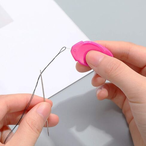 YEQIN Needle Threader for Hand Sewing 15 Pieces, Plastic Wire Loop DIY Simple Needle Threader Hand Machine Sewing Tool for Sewing Crafting in Saudi Arabia