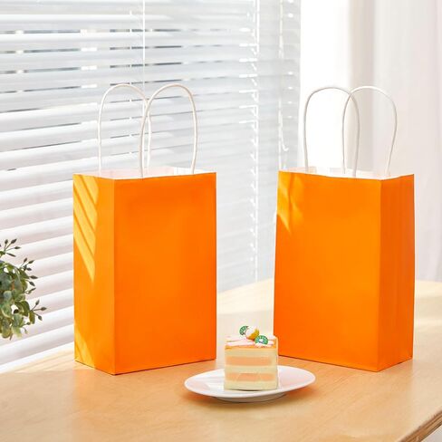 SUNCOLOR 24-Pack Small Gift Bags with Handles, 8" Rainbow Party Favor Bags in Saudi Arabia