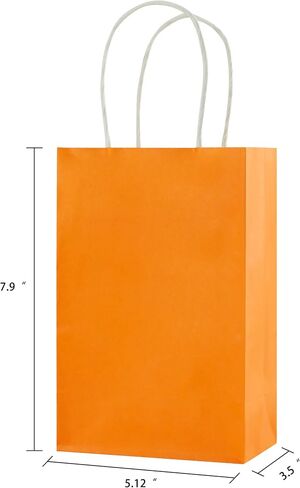 SUNCOLOR 24-Pack Small Gift Bags with Handles, 8" Rainbow Party Favor Bags in Saudi Arabia