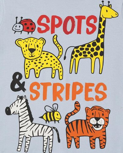 The Children's Place baby boys and Toddler Short Sleeve Graphic T- 3-pack T Shirt, Animal Tracks/ Octopus/ Spots Stripes, 5T US in Saudi Arabia