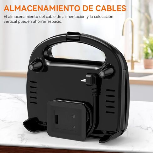 ABS07 Sandwich Maker, 2 Slice Grilled Cheese Maker with Non-stick Flat Plates, Indicator Lights, Cool Touch Handle, Easy to Clean and Store, 750 W in Saudi Arabia