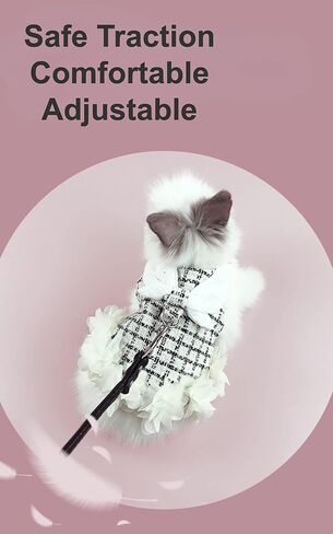 Bunny Rabbit Ferret Harness and Leash Set, Bunny Clothes for Rabbits, Small Animal Guinea Pig Dress Clothes for Kitten Ferret Chihuahua Puppy Mini Dog and Small Animals Harnesses (M, Blue) in Saudi Arabia