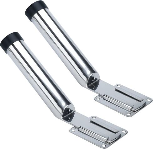 YaeMarine 2-Pack Stainless Steel Fishing Rod Holder Slide Mount Removable Rod Holders for Marine Boat Yacht in Saudi Arabia