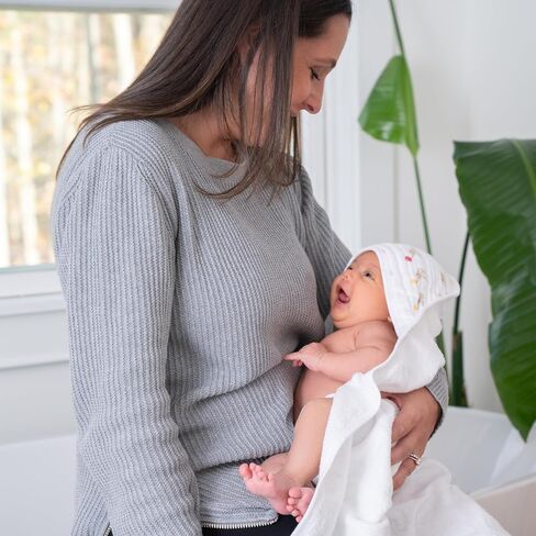 aden + anais منشفة حمام أطفال كلاسيكية بغطاء للرأس، 100% قطن تيري، عبوتان، مغبرة in Kuwait