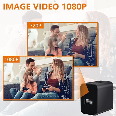 كاميرا تجسس لاسلكية مخفية واي فاي مع عرض عن بعد، شاحن كاميرا تجسس مخفية بدقة 1080 بكسل، كاميرا تجسس لاسلكية USB مخفية، كاميرا مربية مخفية، كاميرا أمان صغيرة كاميرا سرية in Kuwait